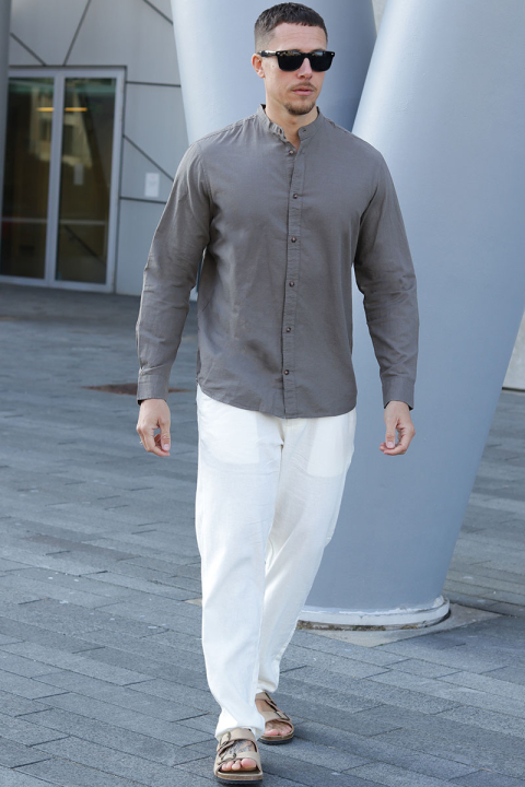 Jack & Jones Summer Band Shirt LS Falcon
