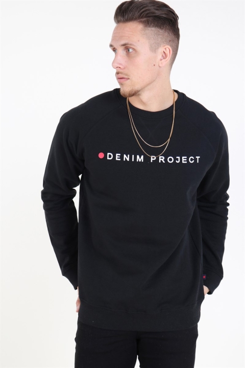 Denim Project Logo Crew Sweat Black