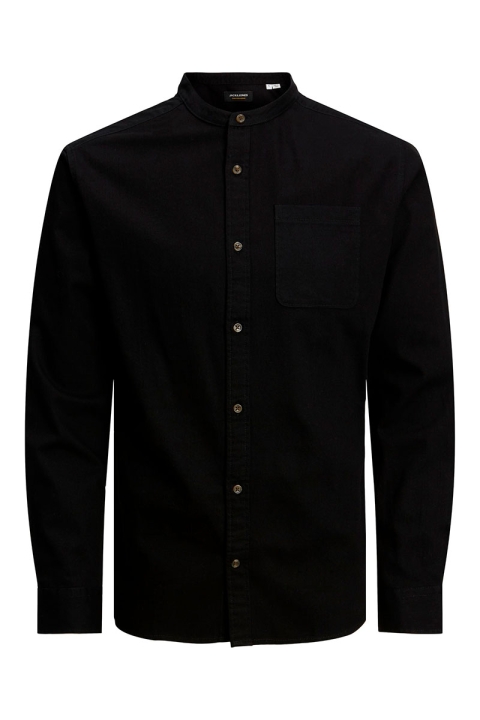 Jack & Jones SHERIDAN BAND SHIRT Black