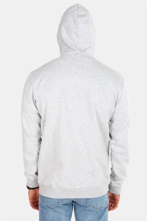 Only & Sons Basic Tröja Zip Hoodie Unbrushed Light Grey Melange