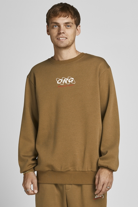 Jack & Jones JORELLIOT SWEAT CREW NECK KA Martini Olive