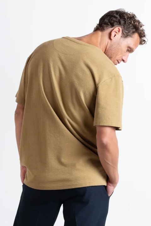 Clean Cut Copenhagen Calton Structured Tee Dark Khaki