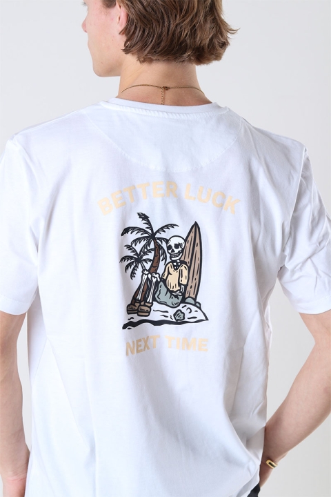 Clean Cut Copenhagen Trey Cotton Tee SS White