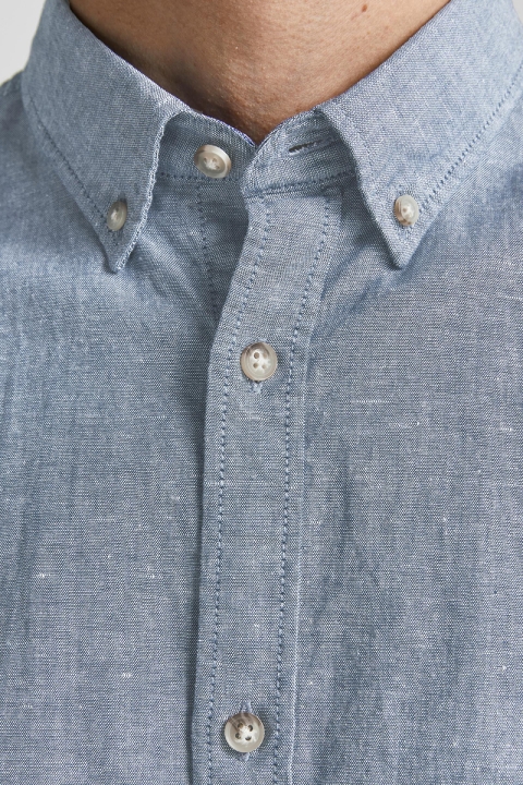 Jack & Jones JJESUMMER SHIRT S/S S22 SN Faded Denim