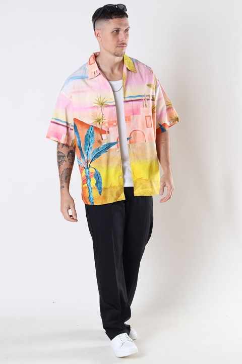 Jack & Jones Landscape Shirt SS Peachskin