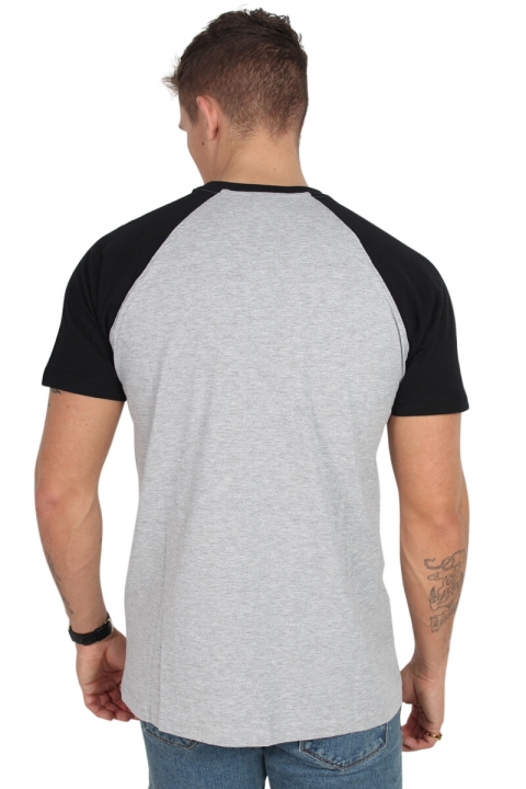 Urban Classics Raglan Contrast Tee Grey/Black