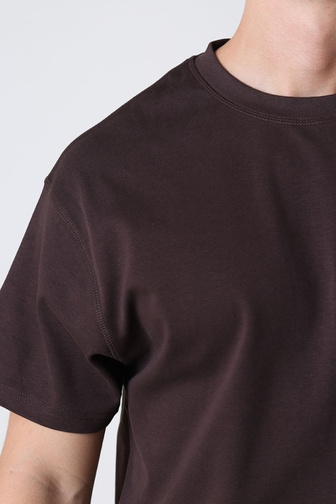 Solid Danton Box Fit Tee Java