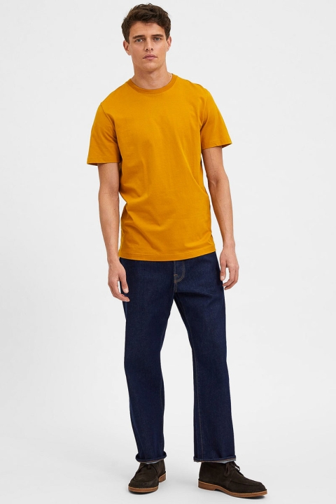 Selected SLHNORMAN SS O-NECK TEE W NOOS Chai Tea