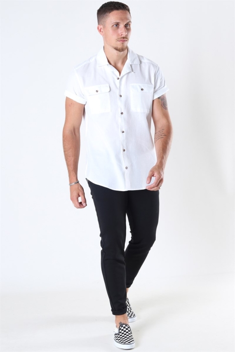 Only & Sons Andrew Waffle Skjorta S/S White