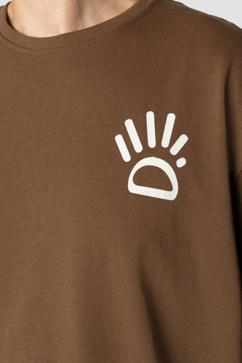 Clean Cut Copenhagen Michael organic T-shirt Brown