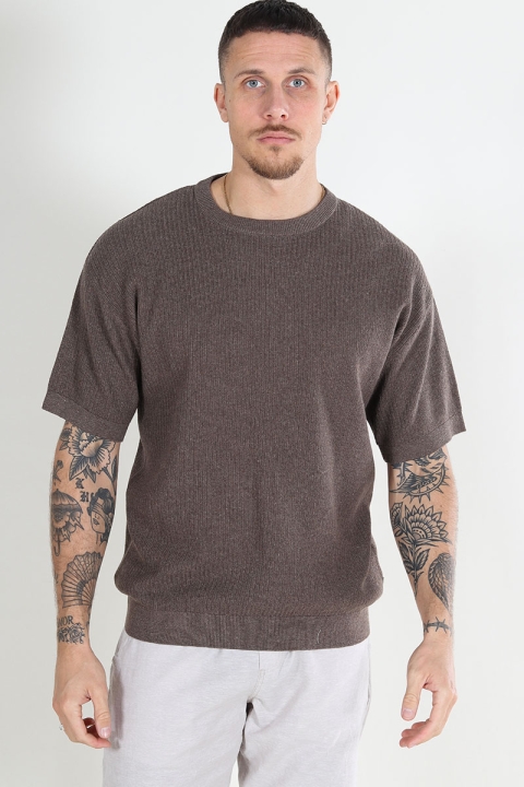 Jack & Jones Bastian Knit Polo Crew Neck Falcon