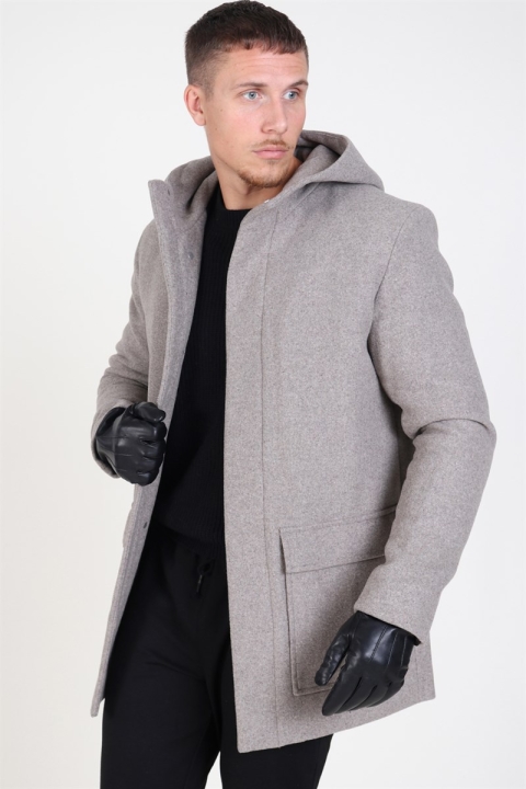 Jack & Jones Roland Wool Parka Jacka Greige