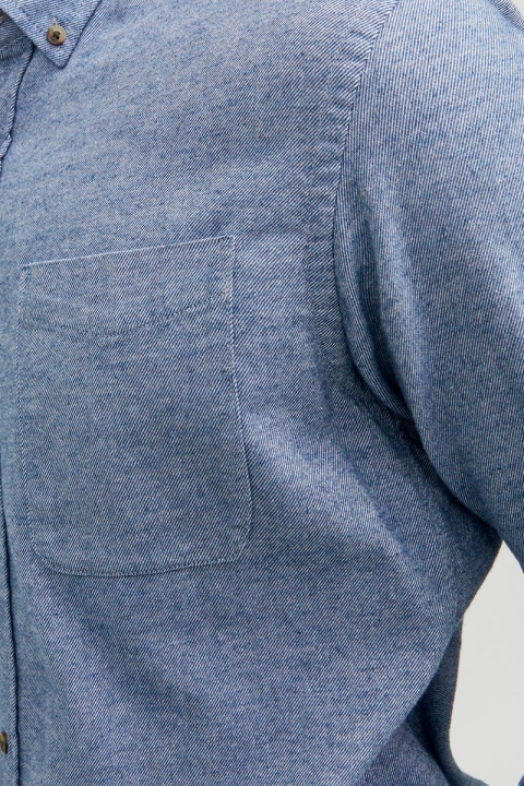 Jack & Jones Classic Melange Shirt L/S Faded Denim