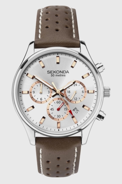 Sekonda 1784 Classic Brown Leather Klocka