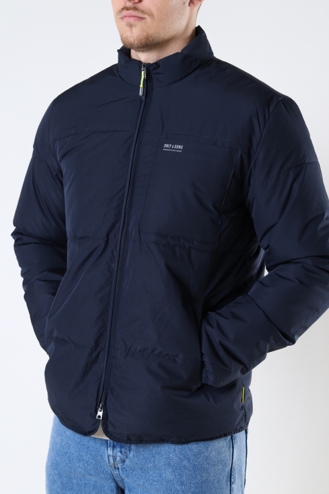 ONLY & SONS ONSJEREMY QUILTED  JACKET OTW Dark Navy