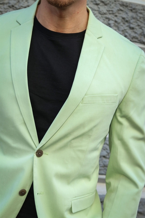Jack & Jones FRANCO Kostym Celadon Green SUPER SLIM FIT