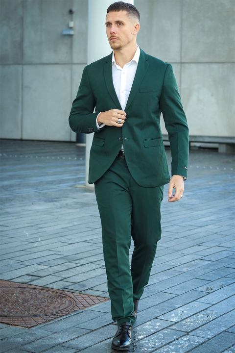 Jack & Jones Premium Franco Slim Fit Kostym Darkest Spruce