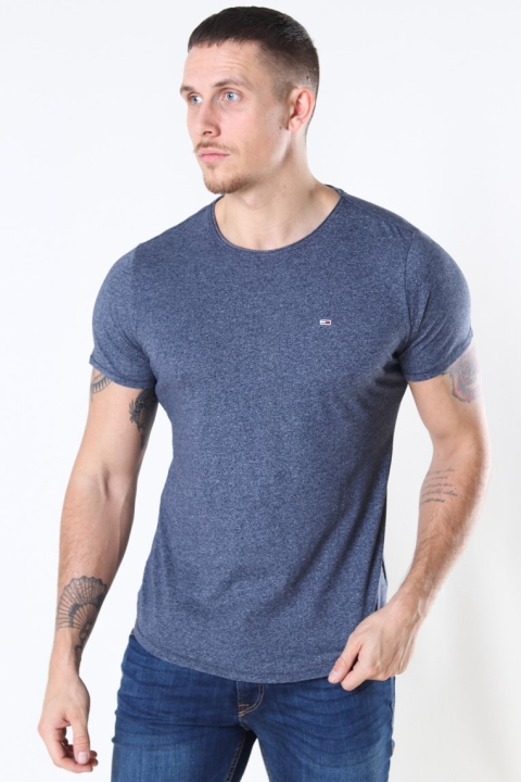 Tommy Jeans Slim Jaspe Crewneck T-shirt Twillight Navy