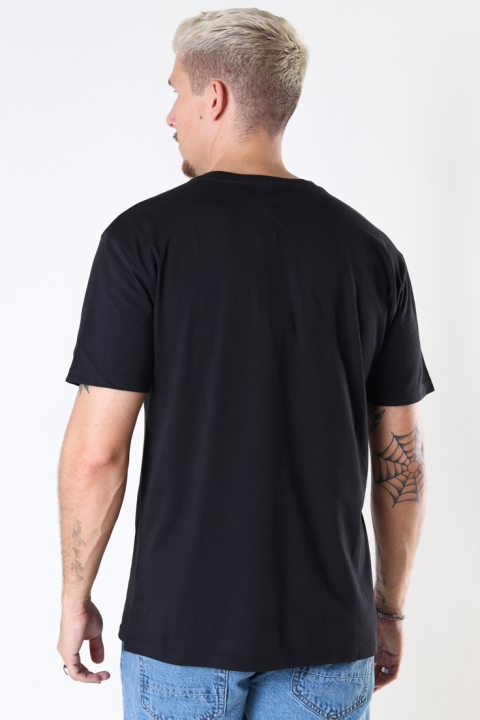 TJM SMALL TEXT TEE Black