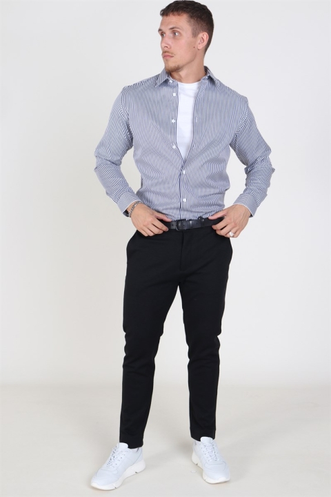 Selected Slim Pelle Skjorta Dark Blue