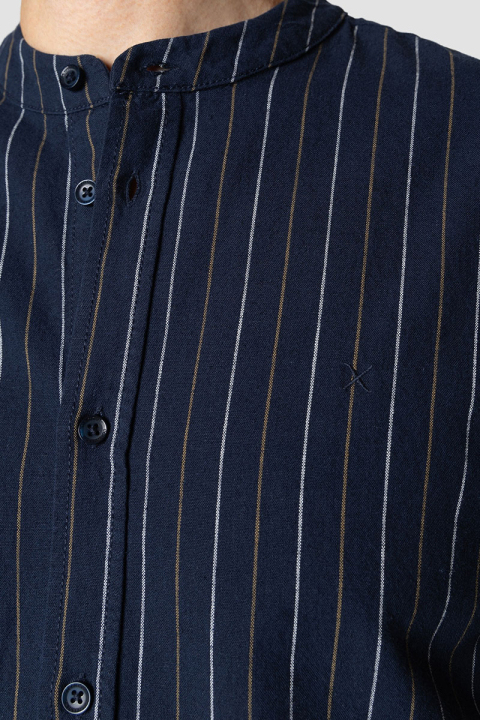 Clean Cut Copenhagen Ran Mao Shirt L/S Navy Stripe