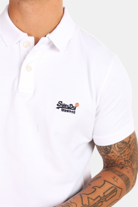Superdry Classic S/S Pique Polo Optic White