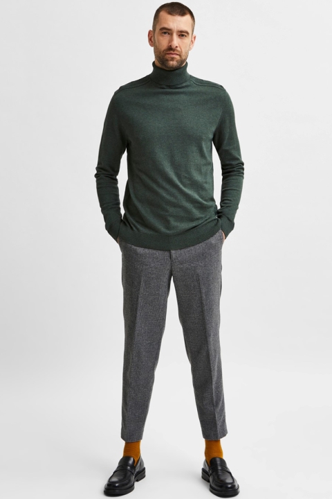 Selected SLHBERG ROLL NECK B NOOS Darkest Spruce Melange