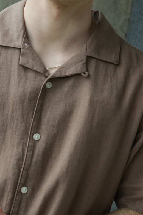 ONLY & SONS Caiden SS Resort Linen Shirt Fossil