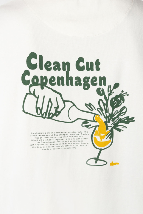 Clean Cut Copenhagen Doug organic T-shirt SS Ecru