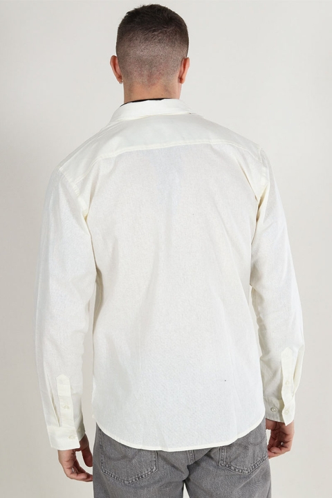 Clean Cut Copenhagen Cotton Linen Skjorta Ecru