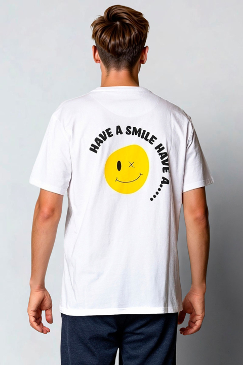 Clean Cut Copenhagen Smile T-shirt White