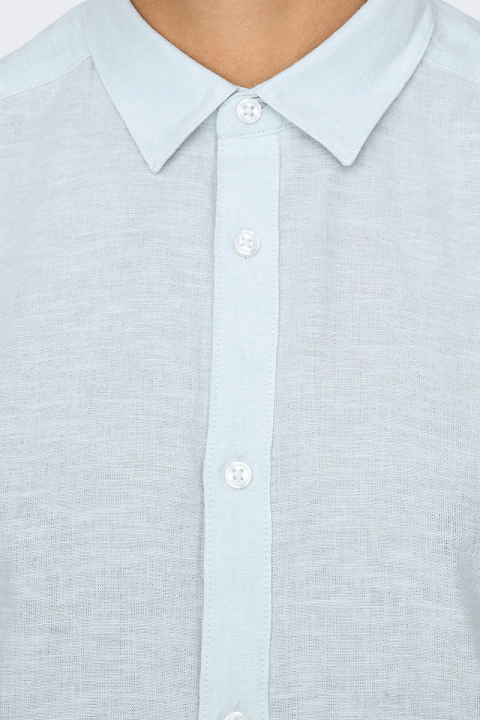 ONLY & SONS Caiden SS Linen Shirt Cashmere Blue