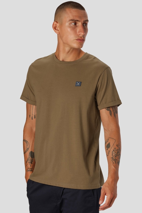 Clean Cut Copenhagen Basic Organic Tee Dark Camel