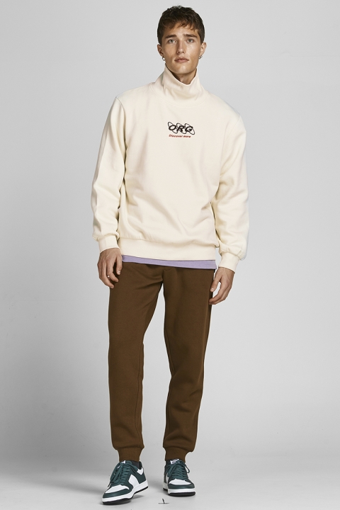 Jack & Jones JORELLIOT HIGH NECK SWEAT KA Turtledove