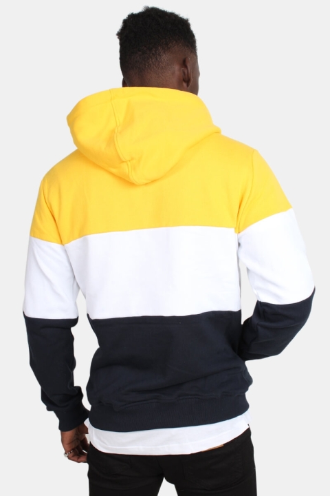 Klockaban Classics TB1870 3-Tone Hoodie Chrome Yellow/White/Navy