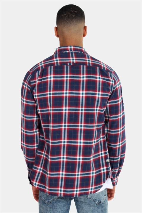 Superdry Lumberjack Lite Skjorta Burgundy Horizon Check