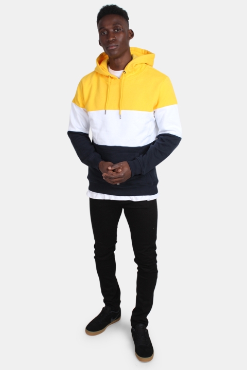 Klockaban Classics TB1870 3-Tone Hoodie Chrome Yellow/White/Navy