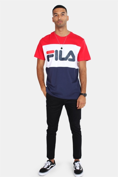 Fila Men Day T-shirt Black Iris/Bright White/True Red