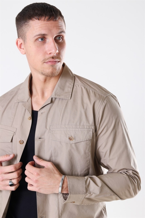 Only & Sons Aiden LS Light Overshirt Chinchilla