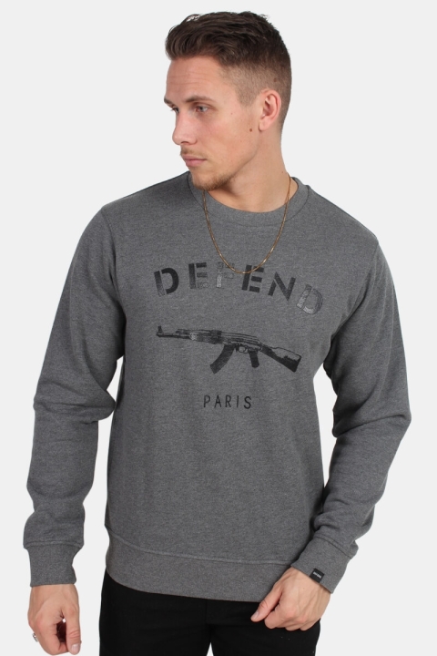 Defend Paris Paris Crew Tröja Grey 