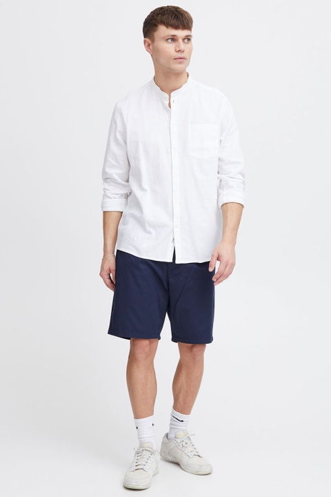 Allan China Linen Shirt White