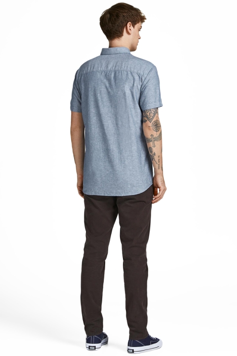 Jack & Jones JJESUMMER SHIRT S/S S22 SN Faded Denim