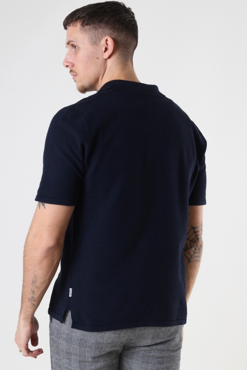 ONLY & SONS ONSMOOSE LIFE 12 SS POLO KNIT Dark Navy