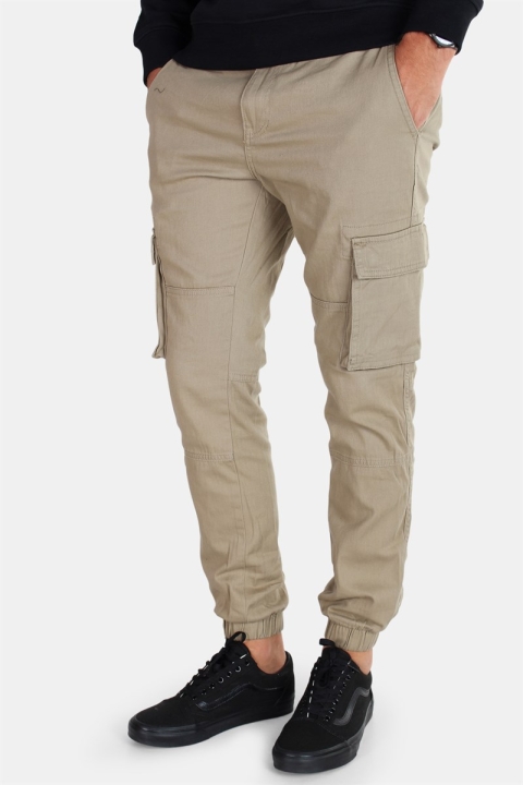 Only & Sons Tarp Stage Cargo Cuff Pants Lead Grey