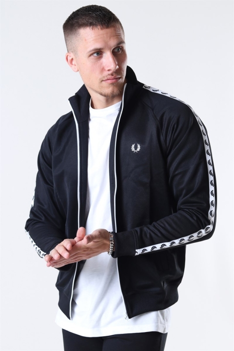 Fred Perry Taped Track Jacka Black