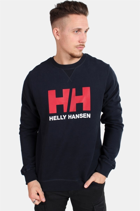 Helly Hansen Logo Crewneck Tröja Navy