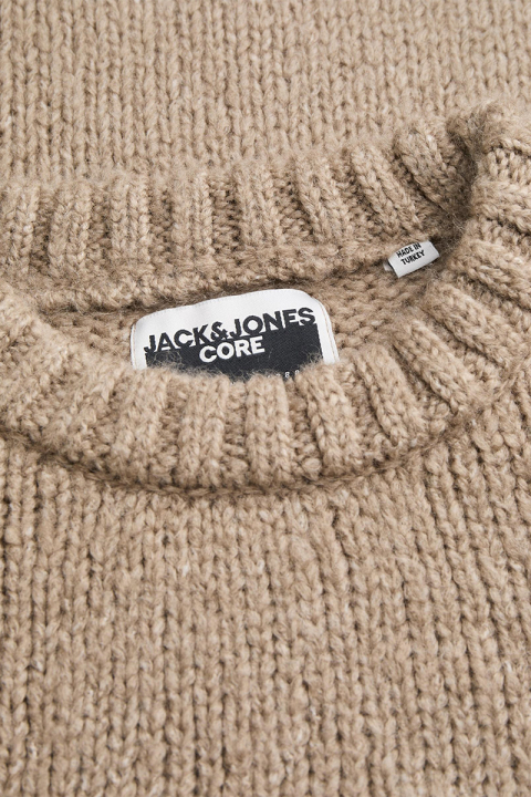 Jack & Jones Kidd Knit Crew Neck Desert Taupe