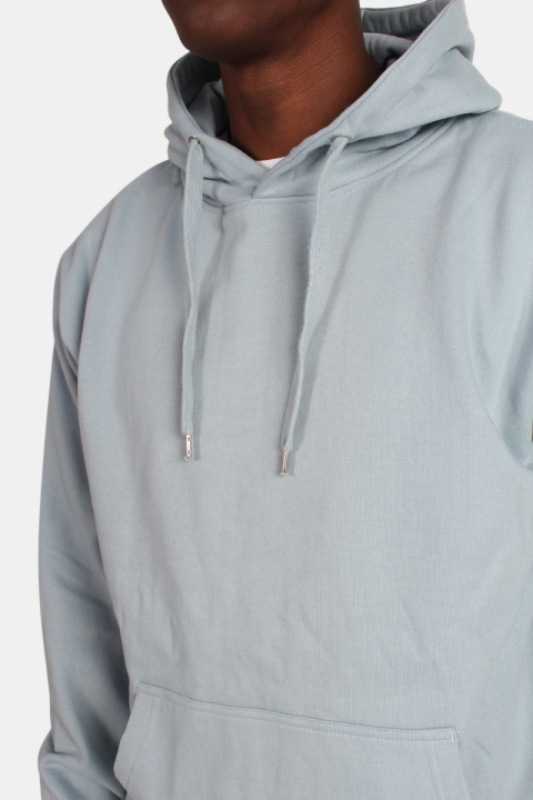 Basic Brand Hooded Tröja Dusty Blue