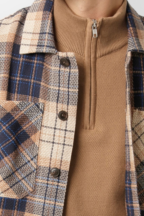 Clean Cut Copenhagen Lui Overshirt Brown Check