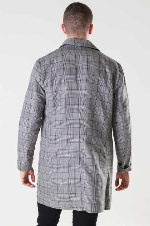 Only & Sons Archer Check Carcoat Black/Checks